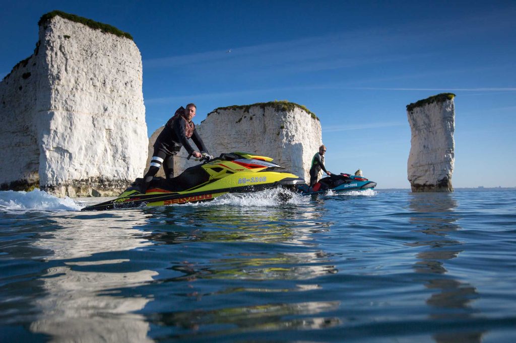 Old-Harry-Rocks-on-jetski
